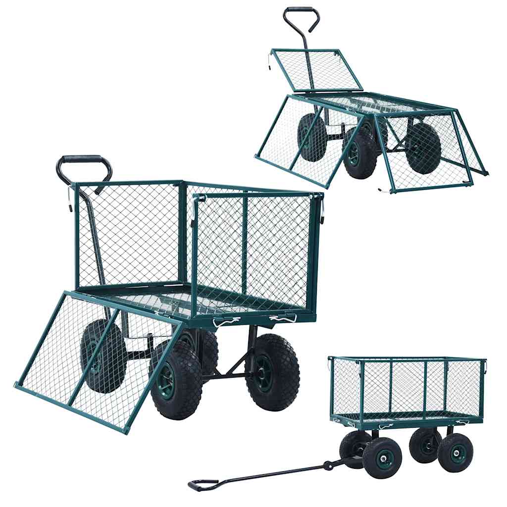 Carrello a Mano da Giardino Verde 350 kg
