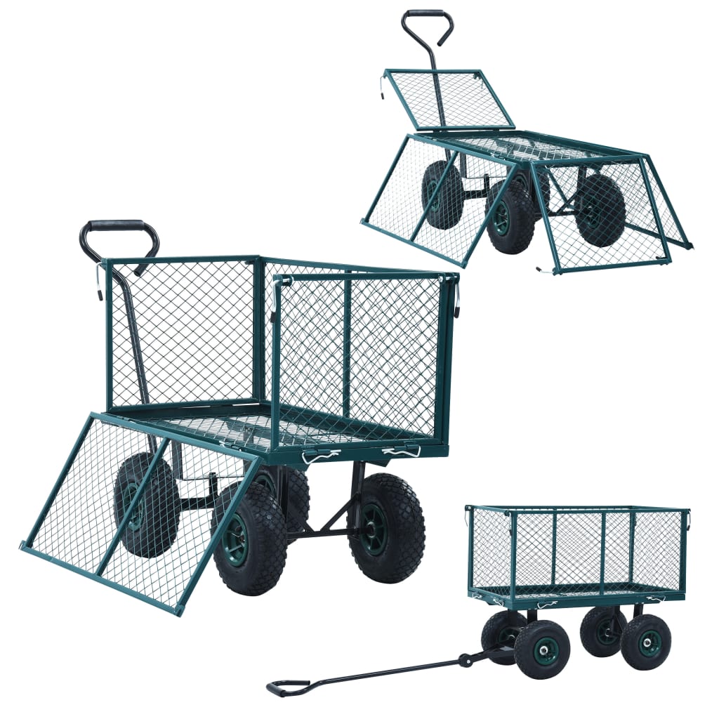 Carrello a Mano da Giardino Verde 350 kg - homemem39