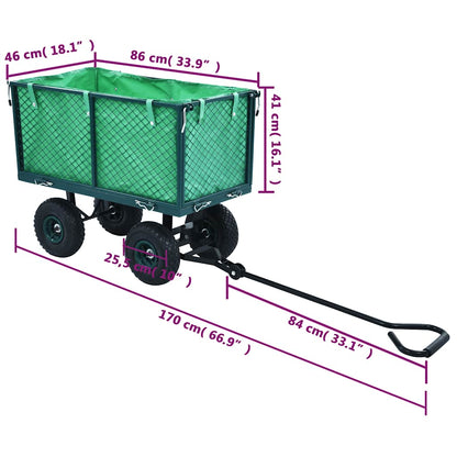 Carrello a Mano da Giardino Verde 350 kg