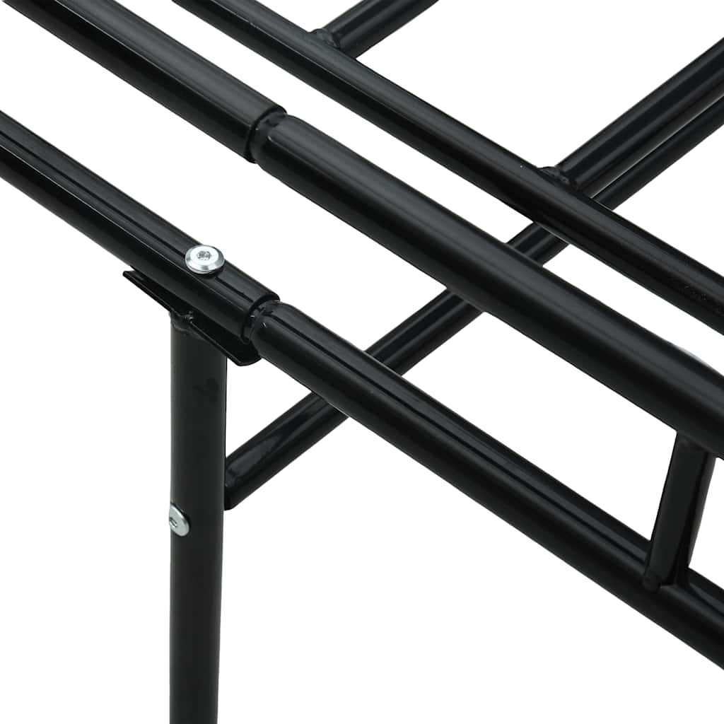 Telaio Divano Letto Nero in Metallo 90x200 cm