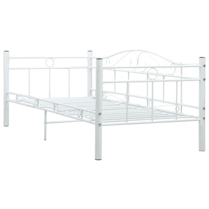 Telaio Divano Letto Bianco in Metallo 90x200 cm | homemem39