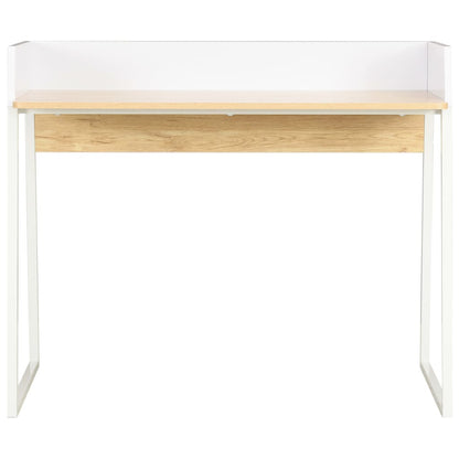 Scrivania Bianca e Rovere 90x60x88 cm - homemem39