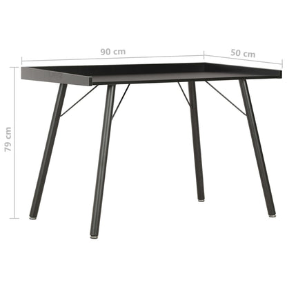 Scrivania Nera 90x50x79 cm - homemem39