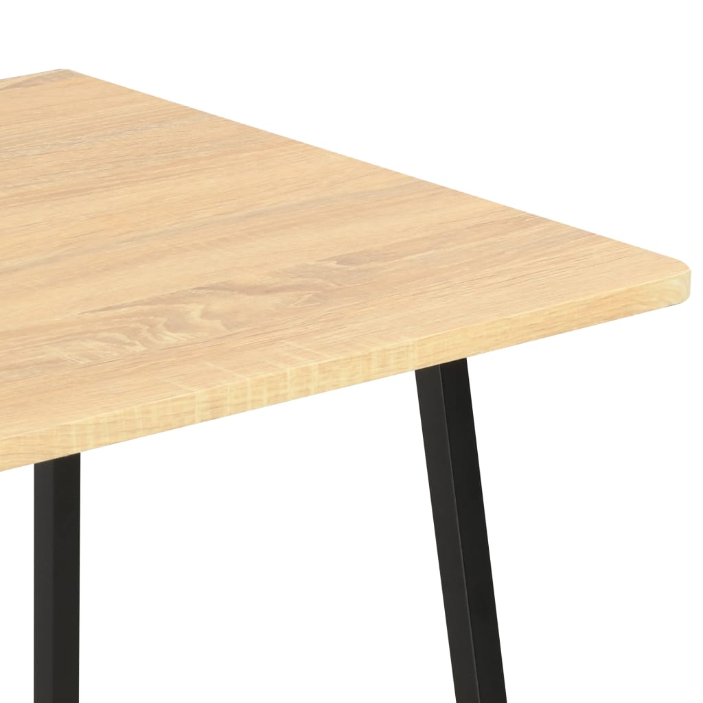 Scrivania con Mensole Nera e Rovere 102x50x117 cm | homemem39