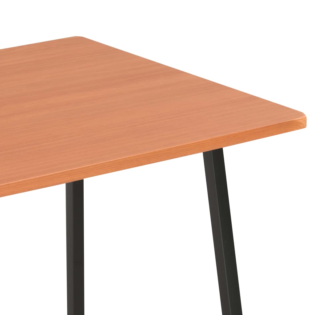 Scrivania con Mensole Nera e Marrone 102x50x117 cm | homemem39