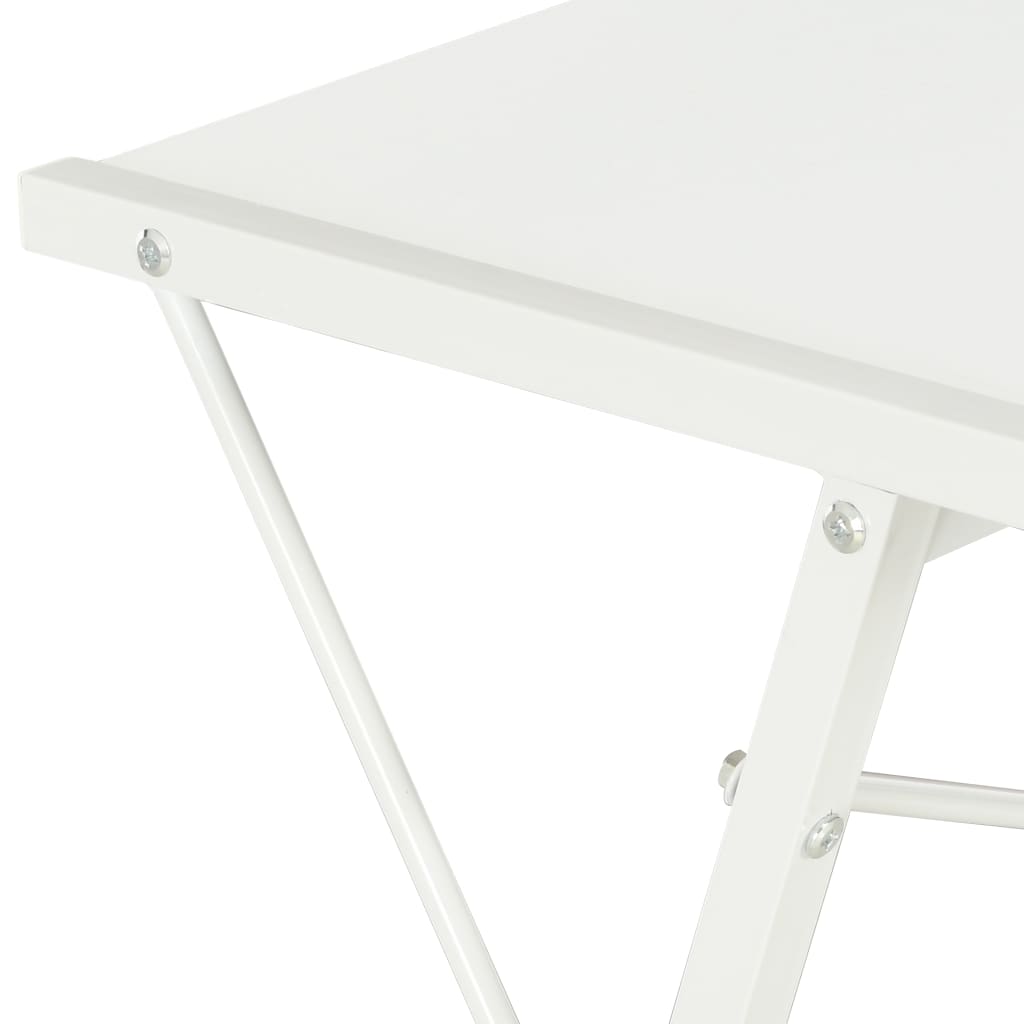 Scrivania con Ripiano Bianca 116x50x93 cm - homemem39