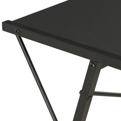 Scrivania con Ripiano Nera 116x50x93 cm - homemem39