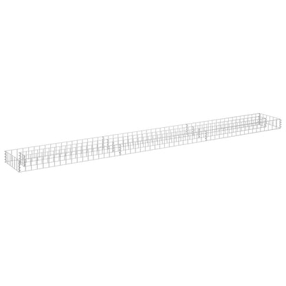 Gabbione Letto Rialzato in Acciaio Zincato 270x30x10 cm | homemem39