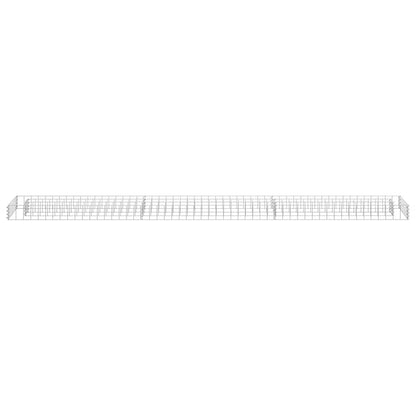 Gabbione Letto Rialzato in Acciaio Zincato 270x30x10 cm | homemem39