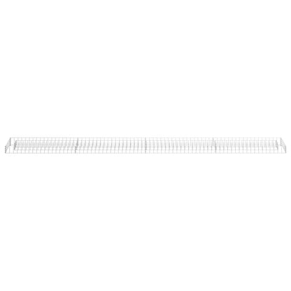 Gabbione Letto Rialzato in Acciaio Zincato 360x30x10 cm - homemem39