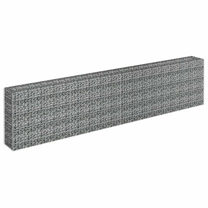 Gabbione Letto Rialzato in Acciaio Zincato 360x30x90 cm - homemem39