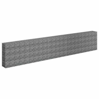 Gabbione Letto Rialzato in Acciaio Zincato 450x30x90 cm - homemem39