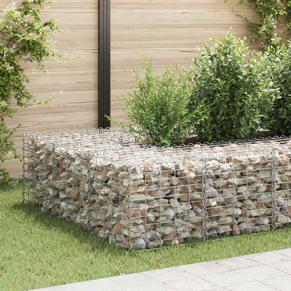 Gabbione Letto Rialzato a Cubo in Filo di Acciaio 50x50x50 cm - homemem39
