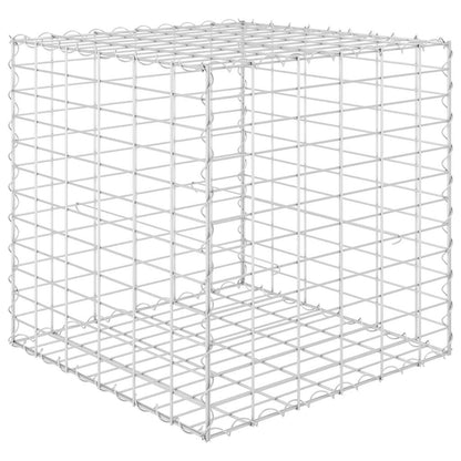 Gabbione Letto Rialzato a Cubo in Filo di Acciaio 60x60x60 cm | homemem39