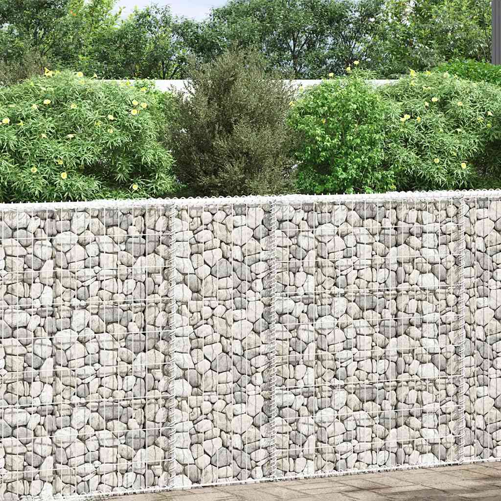 Gabion Raised Bed Trapeze Galvanized Steel 80x20x100 cm