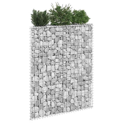 Gabion Raised Bed Trapeze Galvanized Steel 80x20x100 cm