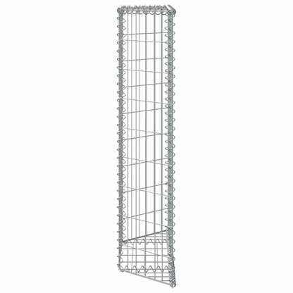 Gabion Raised Bed Trapeze Galvanized Steel 80x20x100 cm