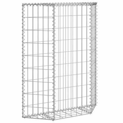 Gabion Raised Bed Trapeze Galvanized Steel 80x20x100 cm