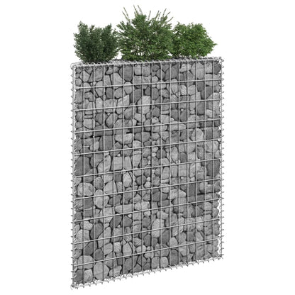 Gabion Raised Bed Trapeze Galvanized Steel 80x20x100 cm