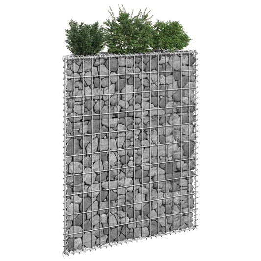 Gabion Raised Bed Trapeze Galvanized Steel 80x20x100 cm
