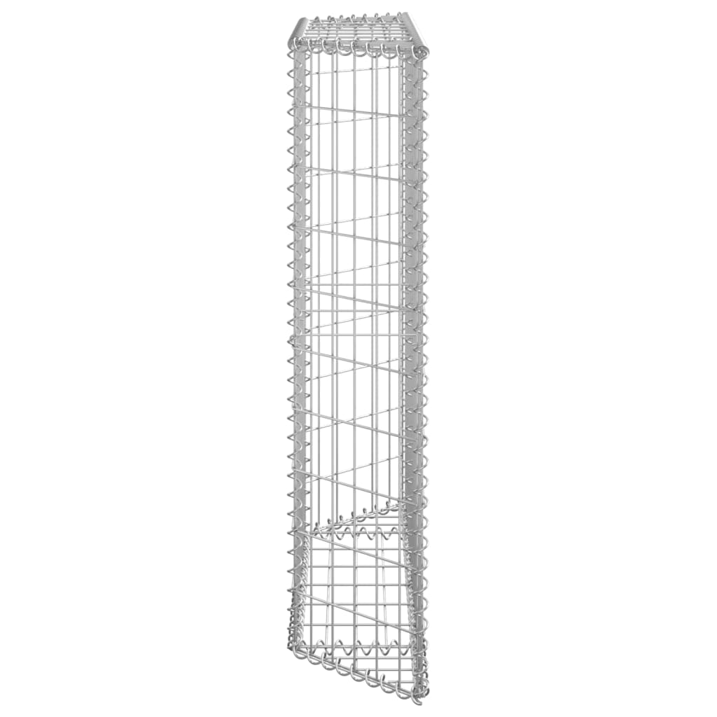 Gabion Raised Bed Trapeze Galvanized Steel 100x20x100 cm