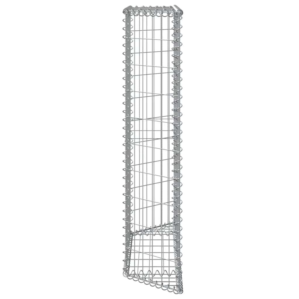 Gabion Raised Bed Trapeze Galvanized Steel 100x20x100 cm