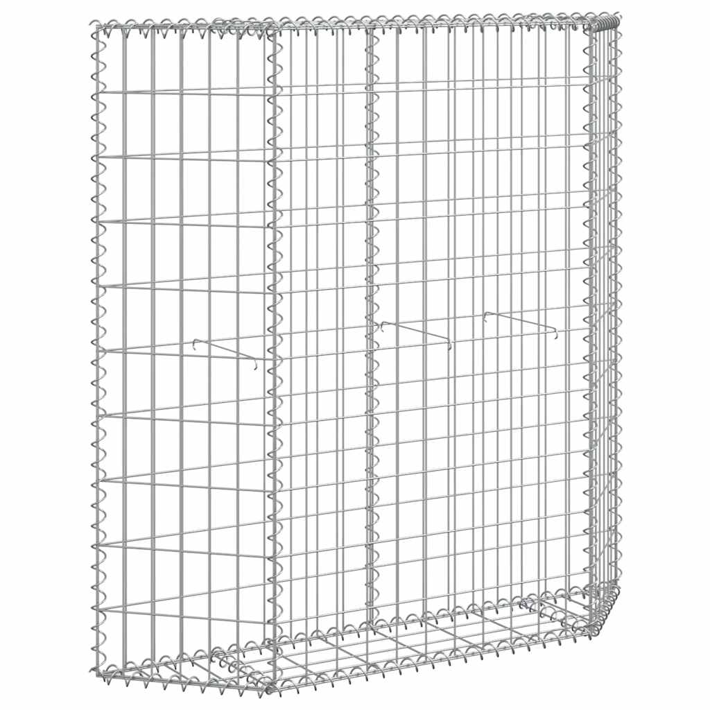 Gabion Raised Bed Trapeze Galvanized Steel 100x20x100 cm
