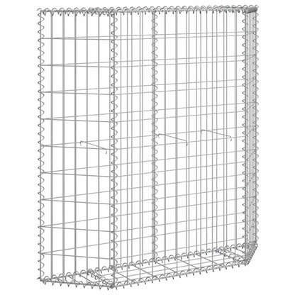 Gabion Raised Bed Trapeze Galvanized Steel 100x20x100 cm