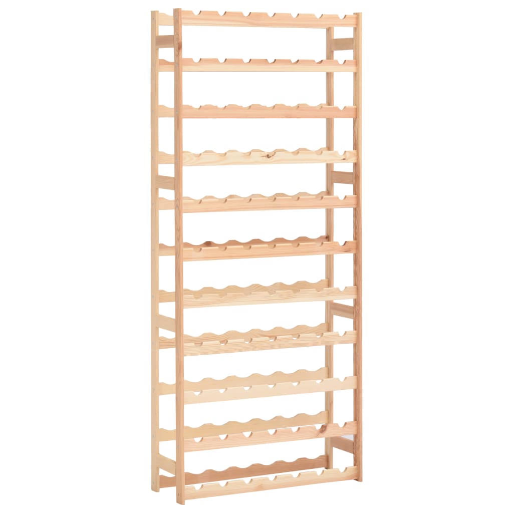 Portavini da 77 Bottiglie in Legno di Pino | homemem39