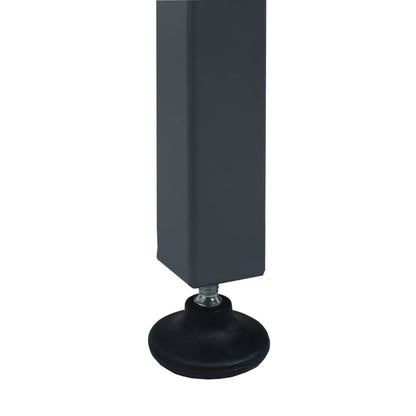 Banco da Lavoro Nero 120x60x85 cm in Acciaio - homemem39
