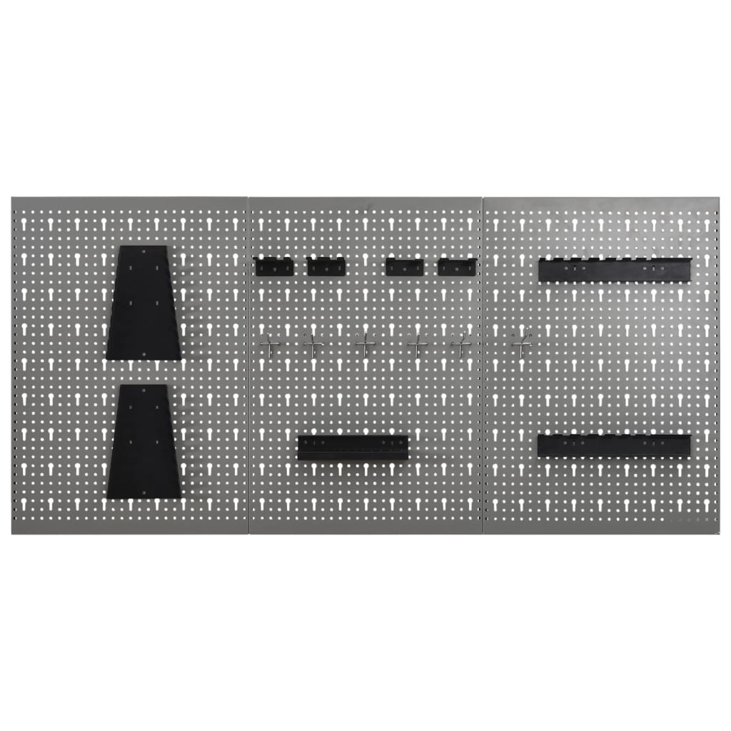 Pannelli per Utensili a Parete 3 pz 40x58 cm Acciaio | homemem39