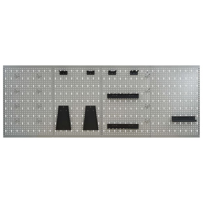 Pannelli per Utensili a Parete 4 pz 40x58 cm Acciaio | homemem39