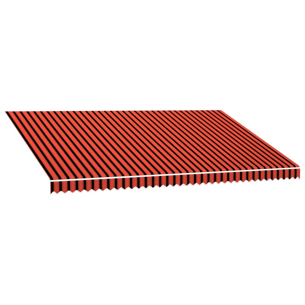 Tenda da Sole in Tela Arancione e Marrone 500x300 cm