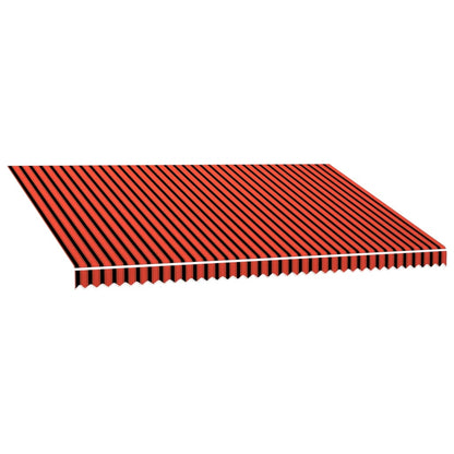 Tenda da Sole in Tela Arancione e Marrone 500x300 cm