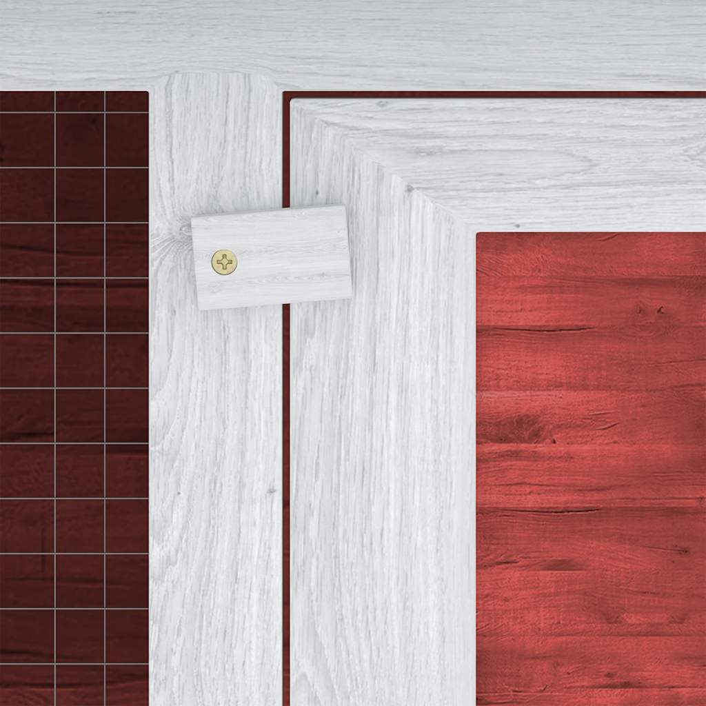 Conigliera a Due Piani Rossa in Legno