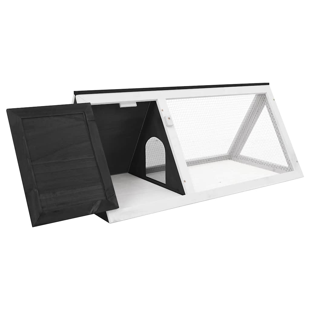 Conigliera in Legno Grigia - homemem39