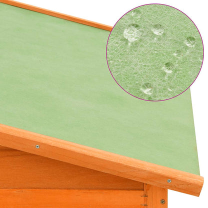 Pollaio con Casetta di Nidificazione in Legno Massello di Abete - homemem39