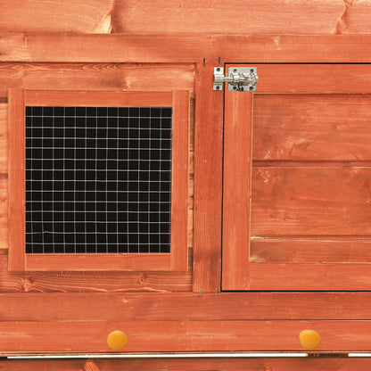 Conigliera 140x63x120 cm Legno Massello di Abete - homemem39