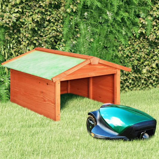 Casetta per Tosaerba Robotizzato 72x87x50 cm Massello di Abete - homemem39