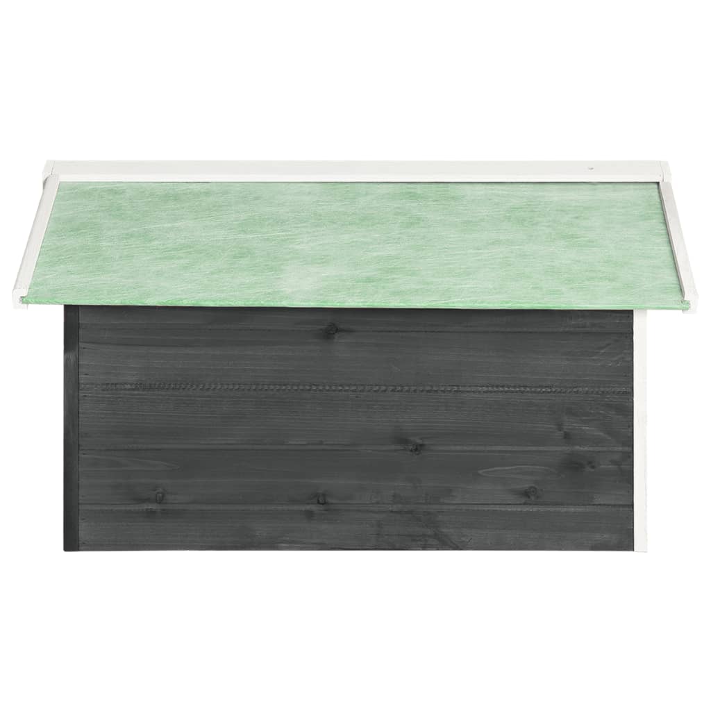 Casetta per Tosaerba Robotizzato 72x87x50cm Grigia Bianca Abete - homemem39