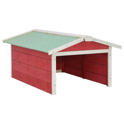Casetta per Tosaerba Robotizzato 72x87x50 cm Rossa Bianca Abete