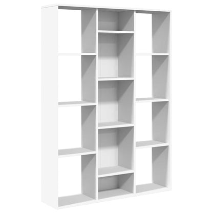 Libreria/Divisorio Bianco 100x24x140 cm in Legno Multistrato