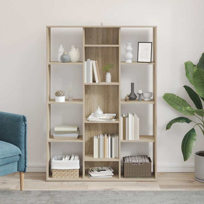 Libreria/Divisorio Rovere Sonoma 100x24x140cm Legno Multistrato