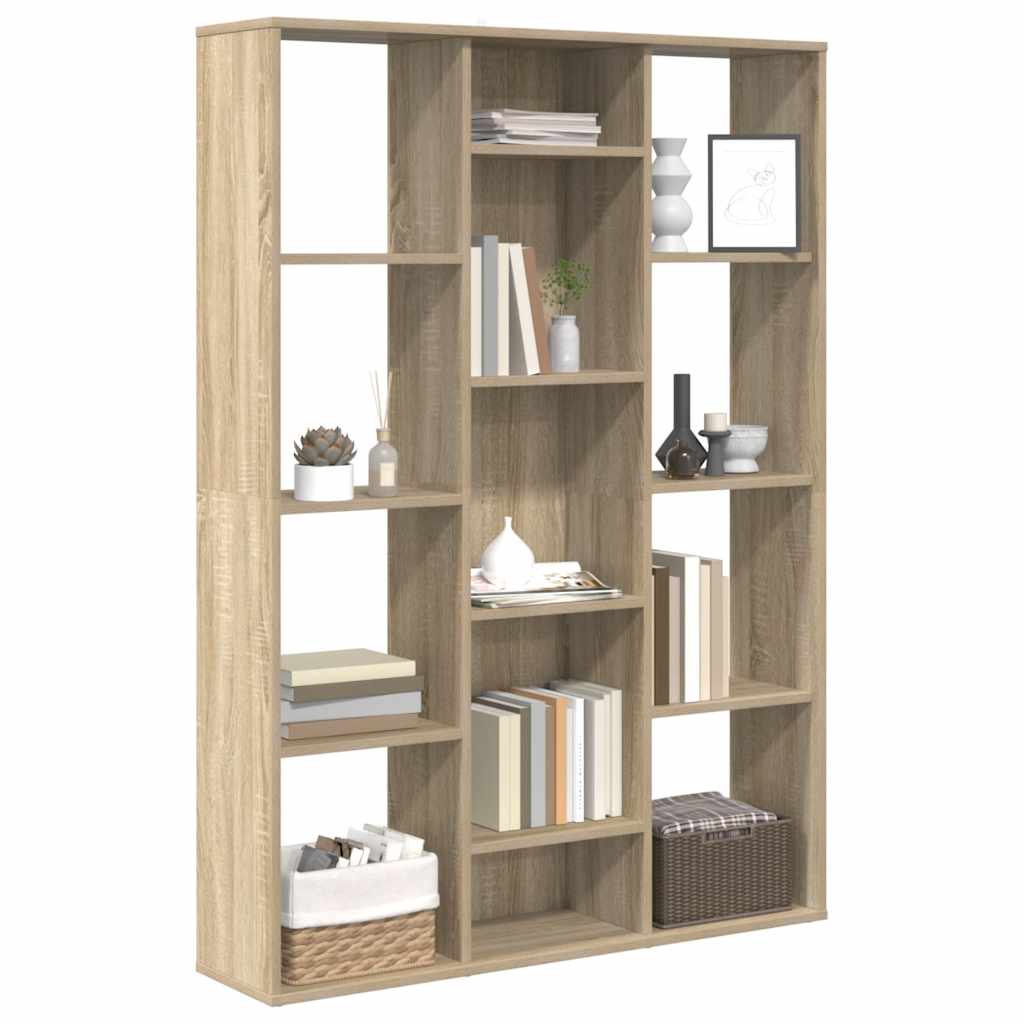 Libreria/Divisorio Rovere Sonoma 100x24x140cm Legno Multistrato | homemem39