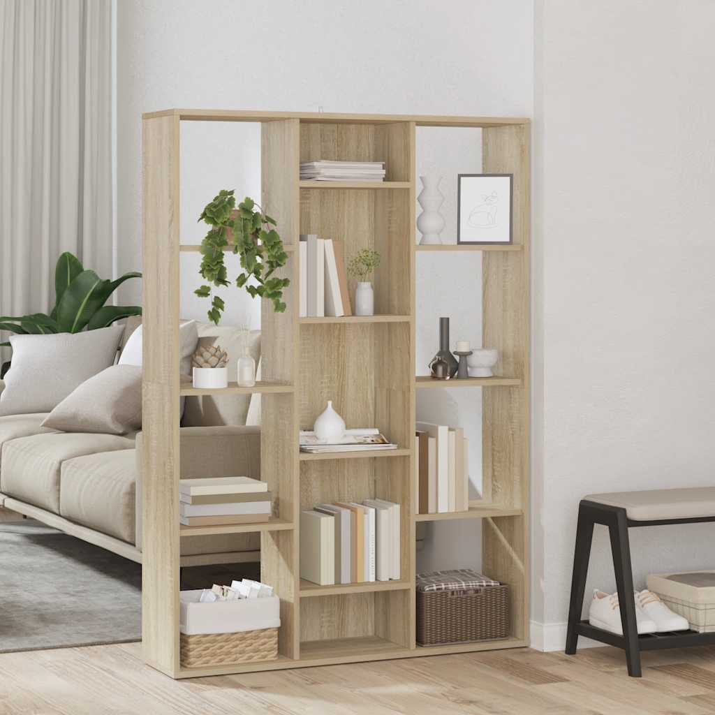 Libreria/Divisorio Rovere Sonoma 100x24x140cm Legno Multistrato
