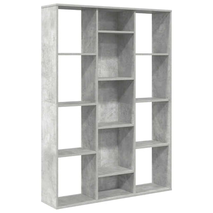 Libreria/Divisorio Grigio Cemento 100x24x140 cm in Multistrato