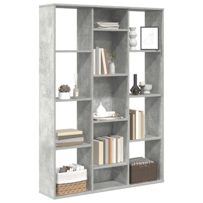 Libreria/Divisorio Grigio Cemento 100x24x140 cm in Multistrato | homemem39