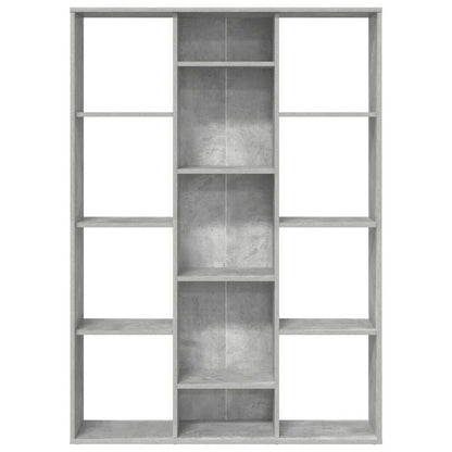 Libreria/Divisorio Grigio Cemento 100x24x140 cm in Multistrato