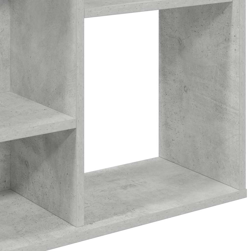 Libreria/Divisorio Grigio Cemento 100x24x140 cm in Multistrato