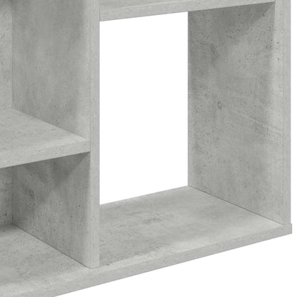 Libreria/Divisorio Grigio Cemento 100x24x140 cm in Multistrato